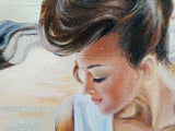 F&S Gift Store Female portrait, Woman in the car painting, Custom oil portrait, Portrait from photo, Oil painting, Luxurious woman painting, Retro painting