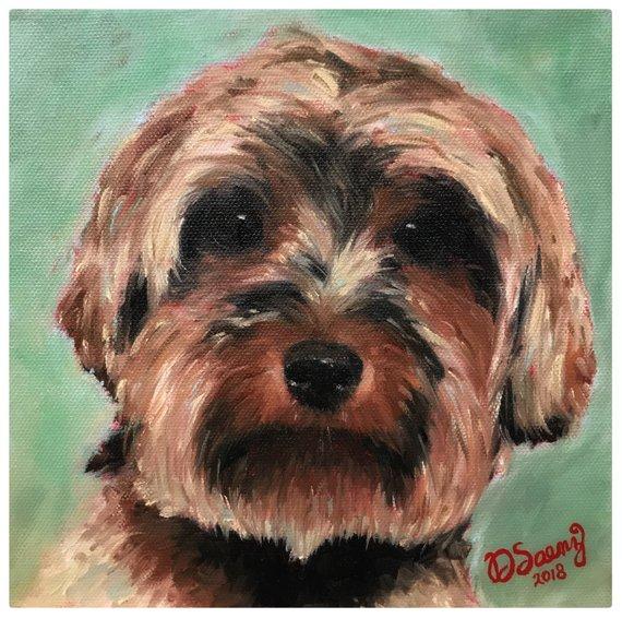 F&S Gift Store Pet Portraits, Oil Painting, Custom, Dog Portraits