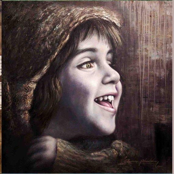 F&S Gift Store Custom oil portrait - Original painting from photo|Original Portrait|oil painting|Children portrait|autumn decor|home decor|gift for child