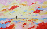 F&S Gift Store Custom Painting. Romantic Couple. Wedding Gift. Engagement Gift. Anniversary Gift. Original Oil Painting.
