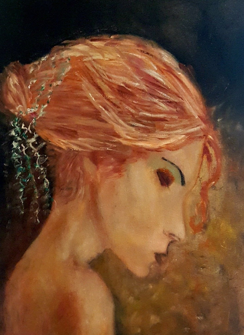 F&S Gift Store Vintage Portrait-Oil Painting-Original Painting-Canvas Oil Painting-Woman Painting-Portrait Painting-Custom Oil Painting