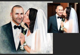Personalized Oil Painting From Photos, handcraft art on Canvas-Show Case BRM102094-30
