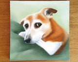 F&S Gift Store Pet Portrait Custom Cat Painting Dog Painting Cat Pet Memorial Pet Portrait Painting from photo colorful pop art hand painted
