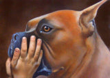 F&S Gift Store Custom Pet Portraits - 12x16 Oil painting on Masonite 50% deposit - Patterson