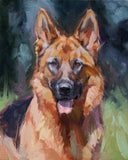 F&S Gift Store Dog oil portrait, Costom pet portrait, Pet oil painting, Dog artwork, Dog memorial, Custom oil painting, Pet memorial picture, Original Art