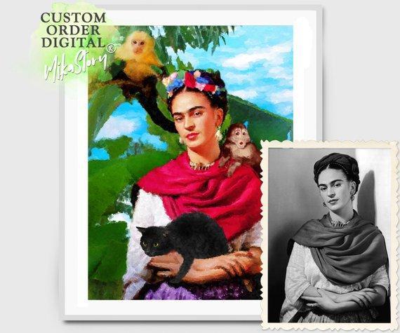 Personalized Oil Painting From Photos, handcraft art on Canvas-Show Case MNC100632-72