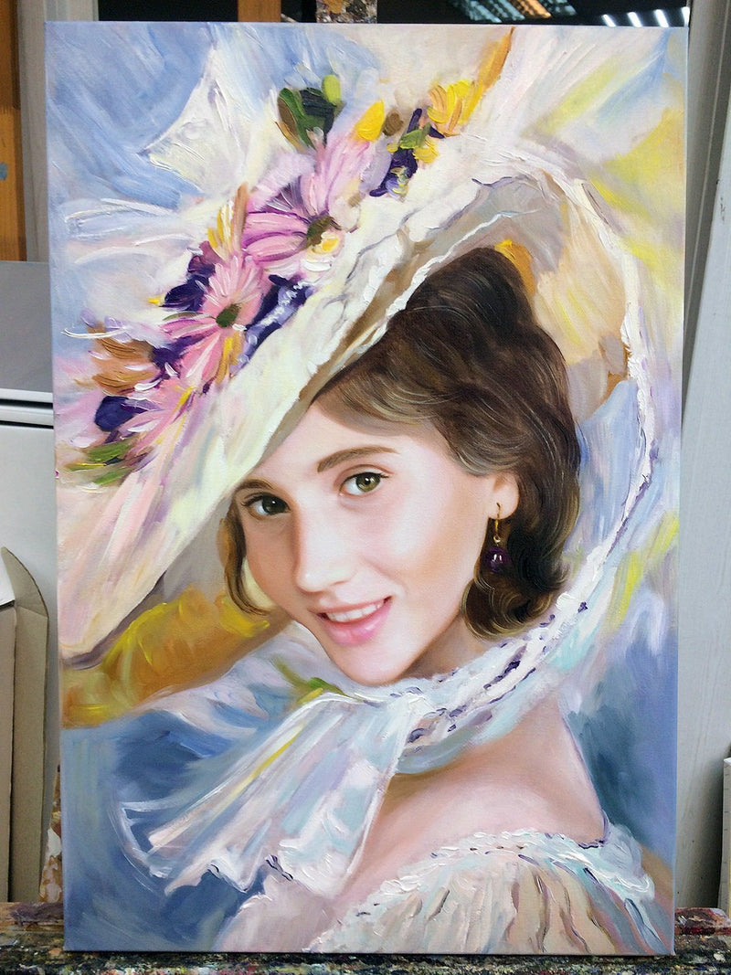F&S Gift Store Custom portrait,Oil portrait,Portrait from photo,Canvas painting custom,Custom portrait from photo,Family custom art,Canvas custom print