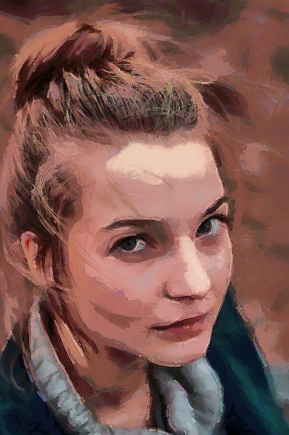 Personalized Oil Painting From Photos, handcraft art on Canvas-Show Case DAF102155-12