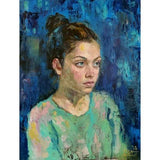 F&S Gift Store Portrait Painting Custom Oil Canvas Wall Art, Child Family Wedding Portrait From Photo, Original Fine Art