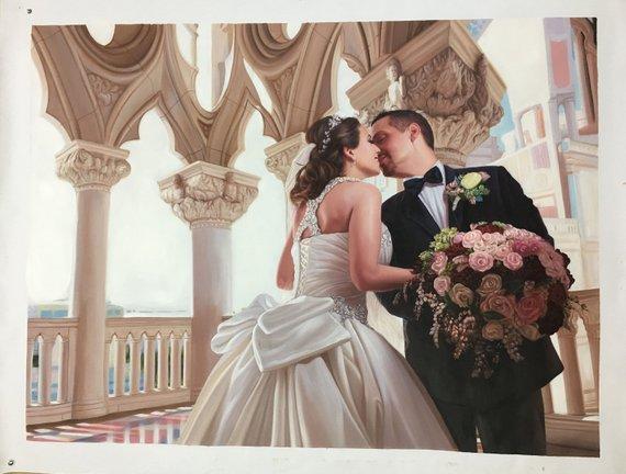 Personalized Oil Painting From Photos, handcraft art on Canvas-Show Case PCJ101470-20
