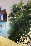 F&S Gift Store CUSTOM House portrait Oil Painting Home Family Gift Hand Painted Oil Art Housewarming Gift