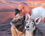 F&S Gift Store Custom canvas portrait realist oil painting from digital photo