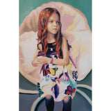 F&S Gift Store Portrait Painting From Photo, Custom Child Kids Oil On Canvas wall Art