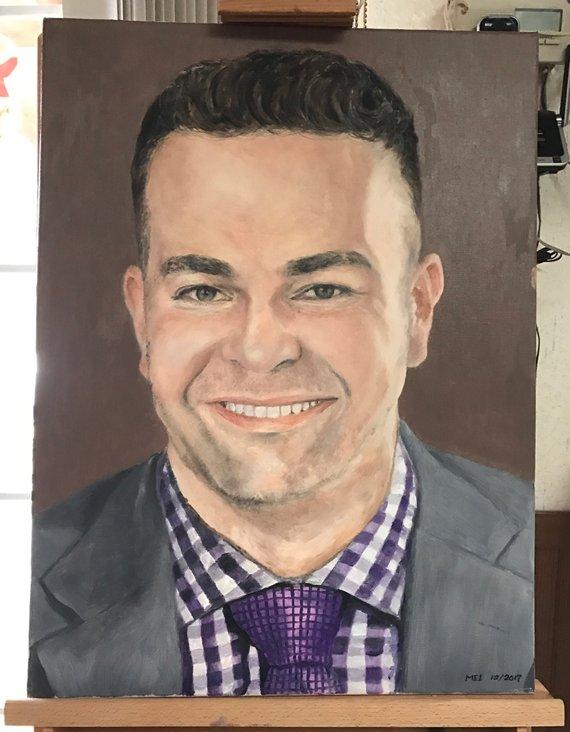 F&S Gift Store Custom Portrait and pet oil painting- Personalized family