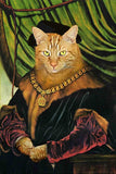 F&S Gift Store The Aristocat (or dog) - Custom Pet Portraits - Dog Portraits / Cat Portraits - Digital personalized portrait painting using your pet Photo