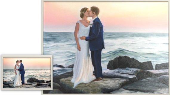 Personalized Oil Painting From Photos, handcraft art on Canvas-Show Case PKR101638-48