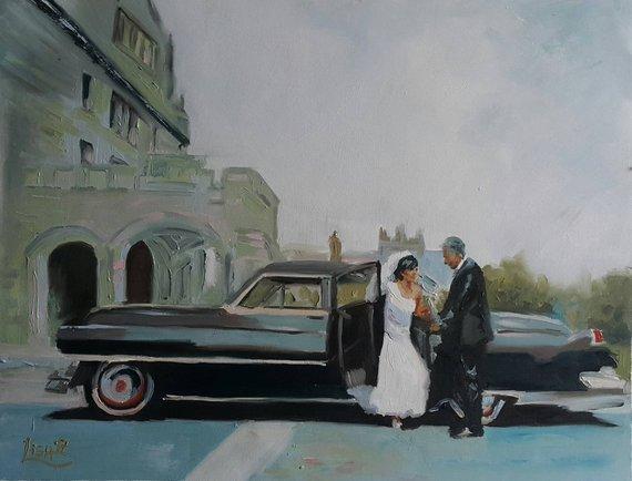 Personalized Oil Painting From Photos, handcraft art on Canvas-Show Case KKJ102597-72