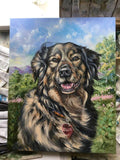 F&S Gift Store Custom DOG PAINTING on canvas pet painting custom dog portrait from photo custom pet portrait painting original dog mom svetlanamatevosjan