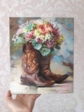 F&S Gift Store Bridal bouquet painting original art Custom wedding bouquet Painting canvas Anniversary gift for her Romantic memory Flowers portrait floral