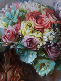 F&S Gift Store Bridal bouquet painting original art Custom wedding bouquet Painting canvas Anniversary gift for her Romantic memory Flowers portrait floral