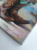 Personalized Oil Painting From Photos, handcraft art on Canvas-Show Case KOR100357-24