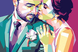 F&S Gift Store Custom Pop Art Oil Portrait Painting Your Photo to WPAP Pop Art Portrait