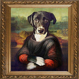F&S Gift Store Mona Lisa - Pet Portrait - Custom Renaissance Pet Dog/Cat Portraits - Digital personalized portrait painting using your Pet's Photo