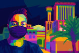 F&S Gift Store Custom Pop Art Oil Portrait Painting Your Photo to WPAP Pop Art Portrait