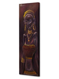 F&S Gift Store Original oil painting of a Princess Ndidi, Original canvas art, Oil painting of a girl, Custom oil paintingt, Africa princess oil art