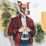 F&S Gift Store Custom Realistic Drawing Oil Painting Dog Portrait of a Pet | Dog | Cat as You. Custom Dog Painting | Family Portrait | Digital Art Print