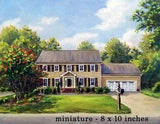 F&S Gift Store House portrait, custom painting, original oil painting, painting from photo, anniversary gift, custom house painting, personalized painting