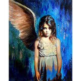 F&S Gift Store Large Custom Portrait Oil Painting, Child Family , Made From Photo