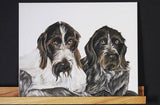 F&S Gift Store Custom dog painting, two dogs, custom pet painting, two subjects, dog painting custom, custom pet portrait, custom dog portrait
