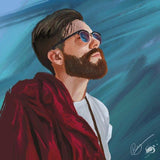 F&S Gift Store Custom Portrait Digital File Personalized Professional Oil Painting Drawing of Loved One or Self