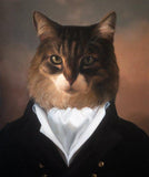F&S Gift Store Single Custom Pet Portrait in Suit | Unique gift, Antique oil painting, Gothic Home Decor, Animal painting, Pet in suit, Personalized gift