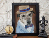 F&S Gift Store Dog Portrait Custom, Service Dog, Therapy dog, Service dog gift, dog oil painting, dog painting custom, christmas gift, personalized gift
