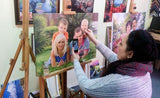 Personalized Oil Painting From Photos, handcraft art on Canvas-Show Case HSJ102386-24