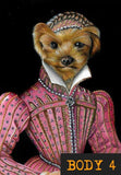 F&S Gift Store Portrait of Your Pet, Painting From Photo, Custom Portrait of Your Pet, Oil Painting, Victorian Funny Pet Cat Dog