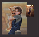 Personalized Oil Painting From Photos, handcraft art on Canvas-Show Case QMH100863-36