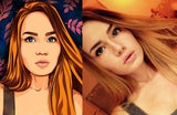 F&S Gift Store Custom Portrait Comic Pop Art Portrait Digital Painting Custom Art Painting From Photo