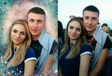 F&S Gift Store Custom Portrait Oil Art Portrait Digital Painting Custom Art Painting From Photo