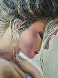 F&S Gift Store Nude girl woman painting, Tenderness, Erotic painting, Custom oil portrait, Oil painting, Female portrait, Nude art, Sensual Naked Woman,