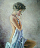 F&S Gift Store Nude girl woman painting, Tenderness, Erotic painting, Custom oil portrait, Oil painting, Female portrait, Nude art, Sensual Naked Woman,