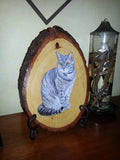 F&S Gift Store Pet Portrait Oil Painting on Wood, Custom Cat or Dog Portraits, Pet Lover, Handmade Art, Pet Supplies, Gift Idea, Wall Hanging, Memorial Urn
