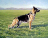 F&S Gift Store Custom Personalized Realistic Original Dog Portrait Painting, Oil on Canvas, by Jennifer Berry Fine Art