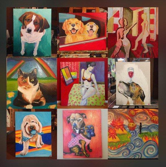 F&S Gift Store Custom ART, pet portraits, human portraits, landscapes, plant portraits, oil painting