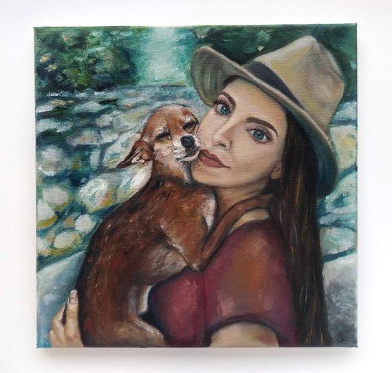F&S Gift Store Custom Portraits, Original Painting, Oil Painting, Child Portrait, Couple Portrait, Single Portrait, Hand Painted, Wedding gift
