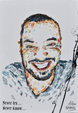 F&S Gift Store Custom Portrait 40" original handmade oil painting on canvas by Koby Feldmos