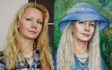 F&S Gift Store Oil Portrait of a girl. Woman. Custom Painting from Photo. Custom oil Portrait Painting. Personalized and custom. gift for girl woman