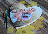 F&S Gift Store Family oil portrait, HeartShape portrait, Romantic Gift, Portrait from photo, Couple oil painting from photo, Wedding gift, Engagement gift